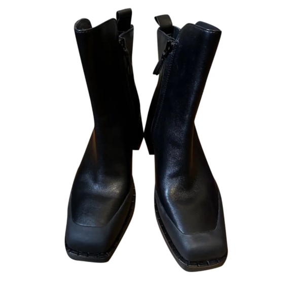Tory Burch Leather Ankle Boots - Perfect Black, women's size 9 - Picture 1 of 9